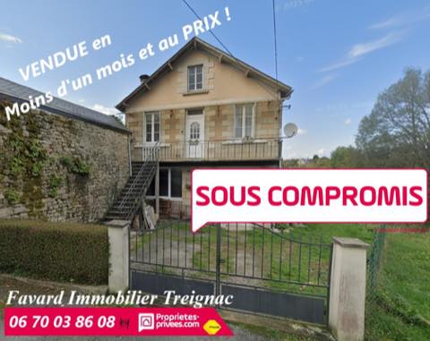 Maison vendue à Treignac